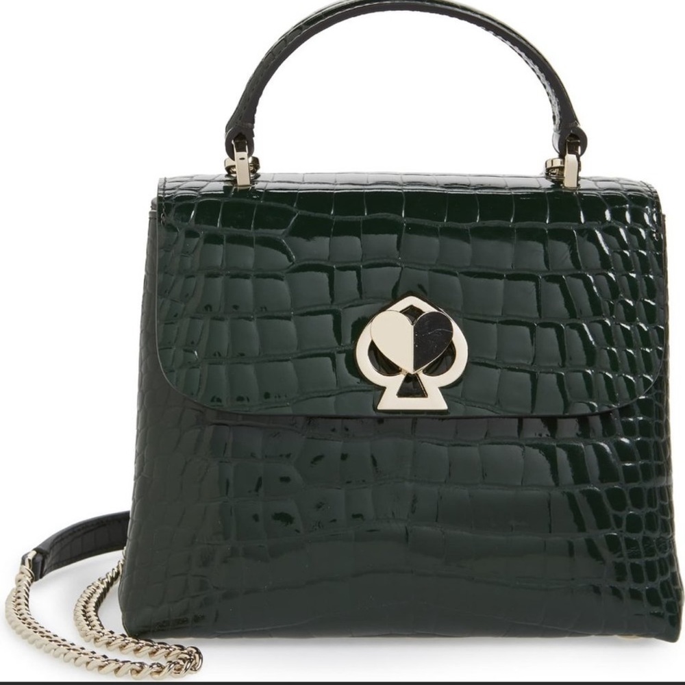 Kate Spade Green Croc Romy